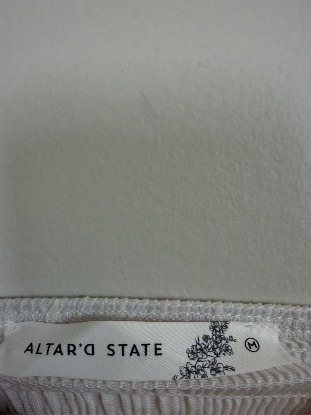 Altar’d State 100% Cotton Strapless White Eyelet Sundress M Cottagecore Romantic - Picture 3 of 10